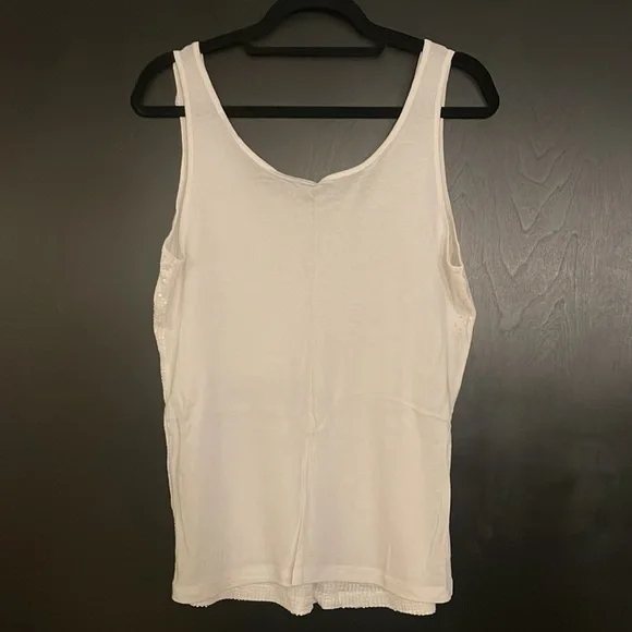 Lane Bryant: White Sequin Tank Top - Picture 4 of 9